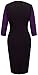 Homeyee Stretch Tunic Pencil Sheath Dress U837 (10, Purple)