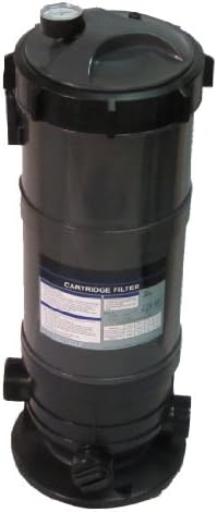 Set SunSolar Energy Technologies Pool Cartridge Filter System 90SF Filter Area for Pools up to 15 000 Gallons. Union Fittings for 1.5" Pipe Included.