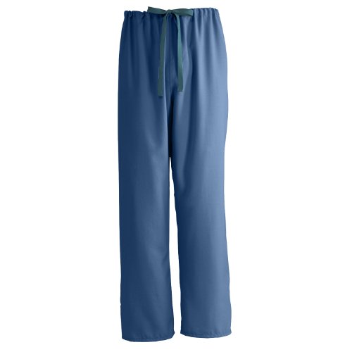 Medline PerforMAX Reversible Drawstring Scrub Pant, ANG-CC, X-Small, Black