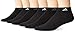 adidas Men's Superlite Low Cut Socks (6-Pair) Old, Black-Night Grey Space Dye/White Black/Onix, Large