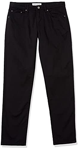 Amazon Essentials Herren 5-Pocket-Stretch-Twillhose, Gerade Geschnitten, Schwarz, 28W / 30L 9