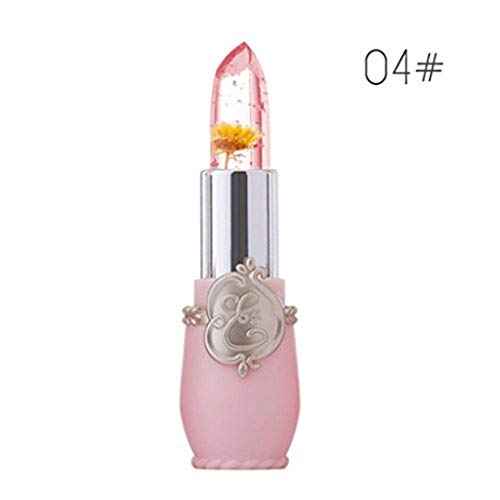 Flower Crystal Jelly Lipstick, Keepfit Beauty Bright Magic Temperature Change Color Lip Gloss for Women Girls Clearance Promotion (D) Flower Crystal Jelly Lipstick, Keepfit Beauty Bright Magic Temperature Change Color Lip Gloss for Women Girls Clearance Promotion (D)