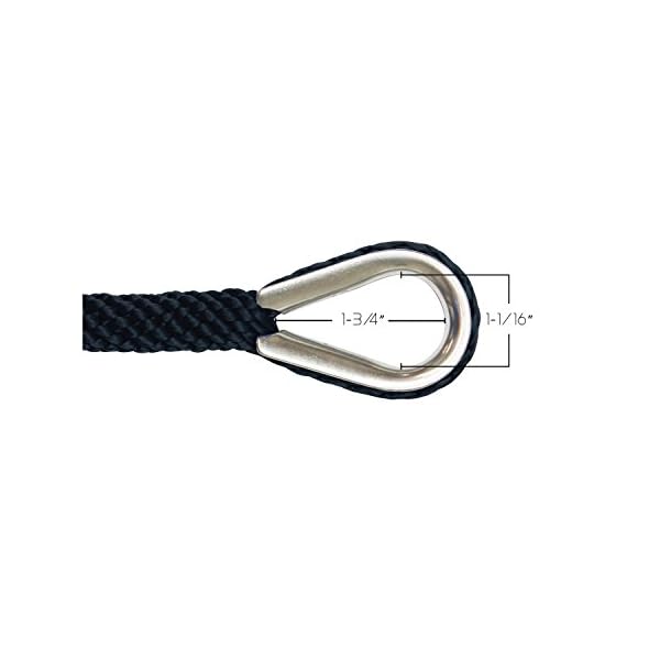 Extreme-Max-30062045-BoatTector-38-x-50-Premium-Solid-Braid-MFP-Anchor-Line-with-Thimble-White Extreme-Max-30062045-BoatTector-38-x-50-Premium-Solid-Braid-MFP-Anchor-Line-with-Thimble-White