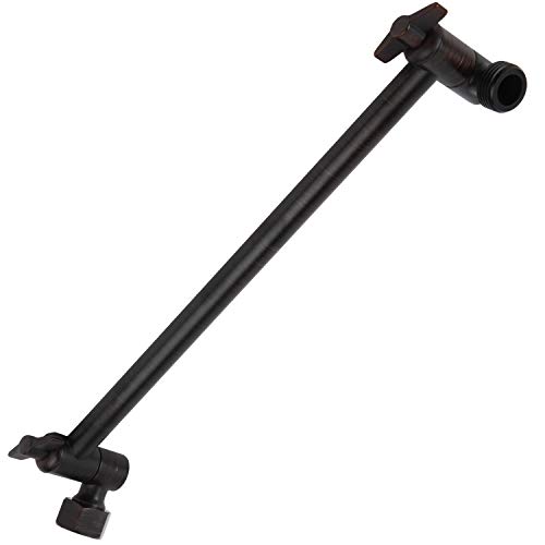 Adjustable Shower Arm by WaterPoint, 11+ Inch Oil Rubbed Bronze Finish