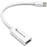 BlueRigger Premium Mini DisplayPort (Mini DP | Thunderbolt) to HDMI Female Adaptor Cable (15cm) - MacBook Pro/Air - with HD Audio