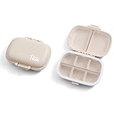 Holii 8 Compartments Travel Pill Organizer, Pocket