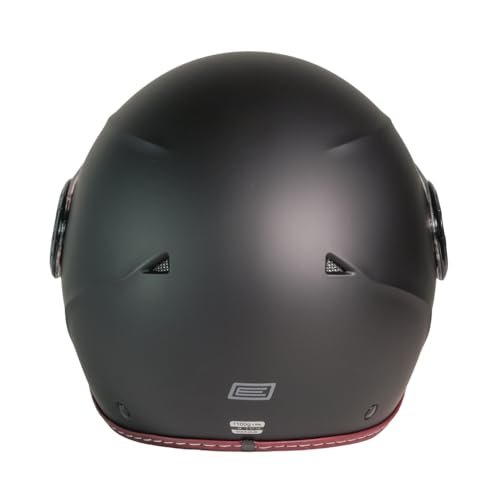 ORIGINE ECE 22.06 Approved Jet Motorcycle Helmet, Lightweight and Compact Urban Scooter Helmet with Long Transparent Visor