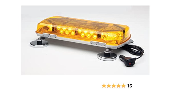 Whelen Century 16in. Mini LED Light Bar With Aluminum Base - Amber Lens,  Model Number MC16MA : Automotive - Amazon.com