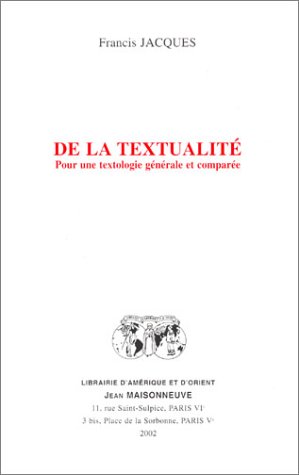 De la textualité