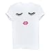 BLACKMYTH Women Summer Funny Print Short Sleeve Top Tee Graphic Cute T-Shirt