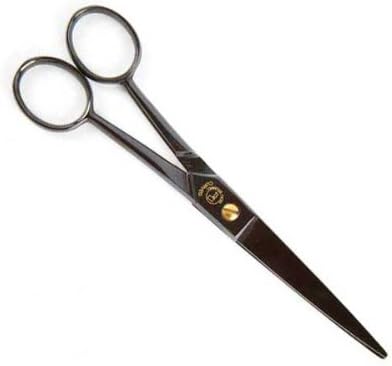 Dubl Duck Anodized Carbon Steel Beau Brummel Curved Pet Shears, 6-1/2-Inch Length
