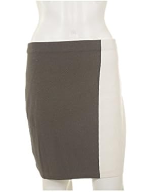 Theory Women's MIRALO PROSECCO Two-tone Stretch-knit Mini Skirt