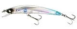 Yo-Zuri Crystal 3D Minnow Sinking Lure, Holographic Pearl Ultra Violet, 5 1/4-Inch