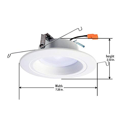 HALO Home RL56 Bluetooth Smart Integrated LED Recessed Ceiling Light, Tunable CCT (2700K-5000K), White, 5 in. and 6 in. - Image 2