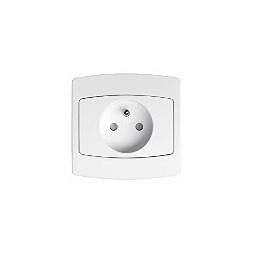 Prise électrique 2P+T ALCYON Schneider - À Connecteurs Rapides, Neuve (prix Pour Une Seule)