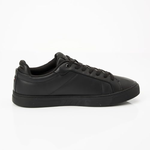 Herren Court Sneaker Icon Stripes Low Top, Schwarz (Black), 41