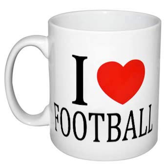 EC C648 I Love Football Mug, Ceramic