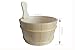 Sauna Accessory Sauna Wooden Bucket and Ladle Set with Plastic PE Liner 4L