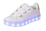 Santiro Kids 7 Colors LED Light up Sneakers for Boys Girls(Toddler/Little Kids/Big Kids)