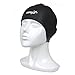 COPOZZ Adults Swim Cap, Silicone Waterproof Comfy Swimming Bathing Cap for Short and Long Hair (Black)