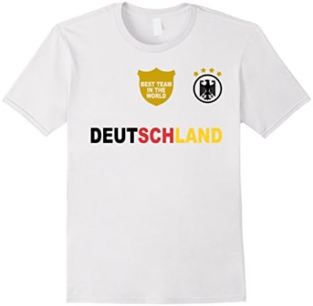 Mens Deutschland - Germany Soccer Team Jersey Shirt 3XL White