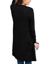 iGENJUN - Sudadera de manga larga para mujer con bolsillo