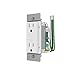Insteon Smart Dual On/Off Wall Outlet, Top & Bottom Outlets Independently Controllable, 2663-222 (White) - Insteon Hub Required for Voice Control with Alexa & Google Assistant