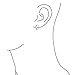 Pink Cubic Zirconia CZ Channel Set Small Huggie Hoop Earrings For Women Simulated Topaz .925 Sterling Silver