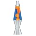 Lava The Original 2117 14.5-Inch Silver Base Lamp with Orange Wax in Blue Liquid