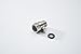 Aquafaucet Water Flow Control Valve Brushed Nickel Water Pressure Regulator Hand shower & Bidet Sprayer Control Shut Off Valve Showerhead Brass Turn off Valve G1/2 Standard Connection