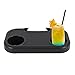 BullStar Set of 2 Cup Holder for Zero Gravity Chair Universal Utility Tray for Beach Chair Clip On Chair Easy-Slide with Mobile Device Slot and Snack Tray, 11.6