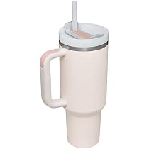 Amazon.com | Tumbler With Handle 40 oz and Straw Lid,304 Stainless ...