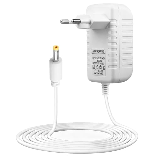 Fonte de Energia Bivolt de 15W, Adaptador de Energia Compatível com Alexa Dot 5ª, 4ª e 3ª Geraçãos, Cabo para Alexa Dot com Relógio 5ª, 4ª e 3ª Gerações, Série Pop e Spot, Show 5 1ª e 2ª Geraçãos, 2M