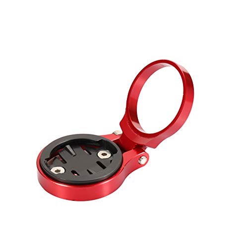 Kbrotech Bike Stem Mount Holder Compatible Garmin Bryton Cateye Computer,Bicycle Stem Computer Extension Holder,Angle Adjustable (red)