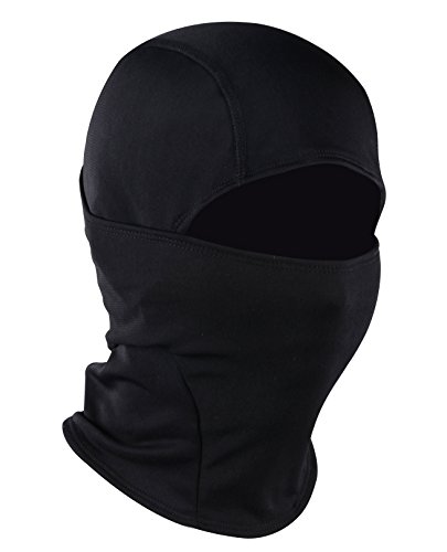 Trailside Supply Co. Windproof Ski Mask Cold Weather Face Mask Motorcycle Balaclava Hood Black