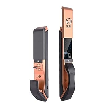 HXYL Elektronisches Smart-Türschloss, Keyless Entry-Touchscreen-Fingerabdruck-Sperren Passwort,Gold