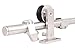 TMS 8FT European Modern Satin Stainless Steel Sliding Barn Wood Door Closet Hardware