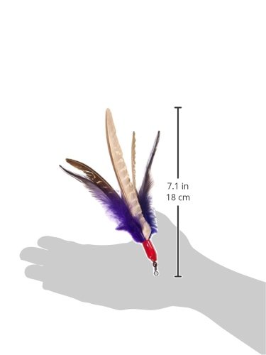 GoCat Da Bird Feather Super Refill Cat Toys, Assorted Colors