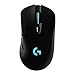 Logitech G703 Lightspeed Wireless Gaming Mouse W/Hero 16K Sensor, Lightsync RGB, PowerPlay Compatible, Lightweight 95G+10G Optional, 100-16, 000 DPI, Rubber Side Grips
