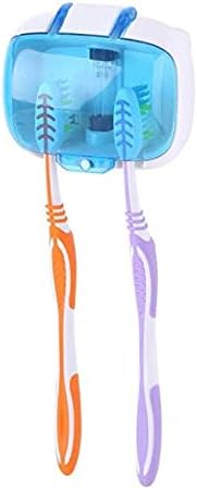 Toothbrush Sterilizer Sanitizer Cleaner Holder Tool Wall-Mounted with Hook and Power Adhesive