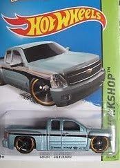Hot Wheels 2015 Hw Workshop Chevy Silverado 249/250 Light Blue