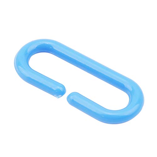 lehao 100pcs C-Clips Hooks Chain C-Links Sugar Glider Rat Parrot Bird Toy Parts Plastic Chain Links Cage Hang Ring Plaything Climb Toys