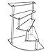 Acrylic Spiral Stairway Display Steps