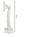 Monitor Rotary Bracket,Auto Safety Alloy Waterproof Universal Indoor Outdoor Wall Ceiling Mount CCTV Security Camera type housing Mounting Bracket surveillance tripod gimbal Part Of Two (White)