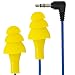 Plugfones Basic Earplug-Earbud Hybrid - Noise Reducing Earphones - Yellow primary