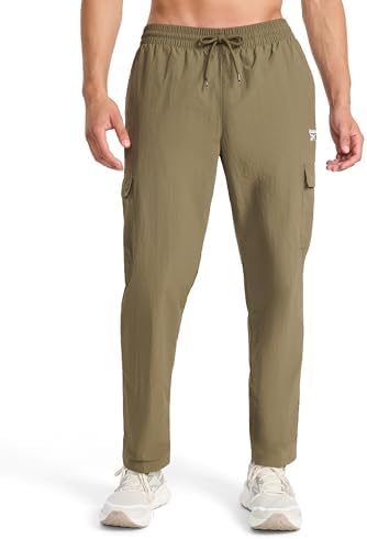 Reebok Men's Cross Check Woven Pant, Standard Fit, Lightweight