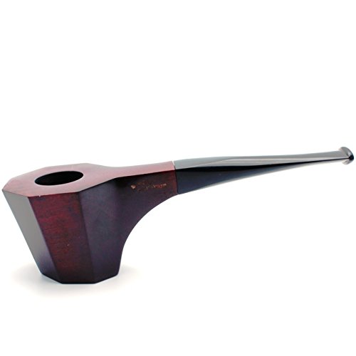 Mr. Brog Handmade Tobbaco Smoking Pipe - Model No. 315 Octagon Mahogany - Pear Wood Roots