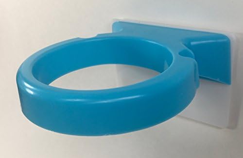 Hair Dryer Buddy (Blue) With 3M Command Damage-Free-Hanging Strips wall mount holder for hair dryer