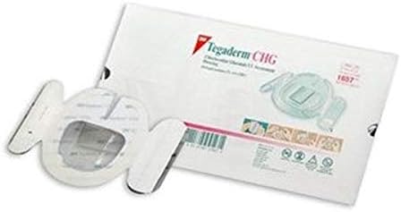 Dressing IV Tegaderm CHG CHG 3-1/2x4-1/2" Strl Adhesive LF 100/Ca