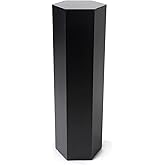 Displays2go 6-Sided Retail Pedestal Stand, Laminate, 36-inch Tall - Black (SMHEXPD36BLK)